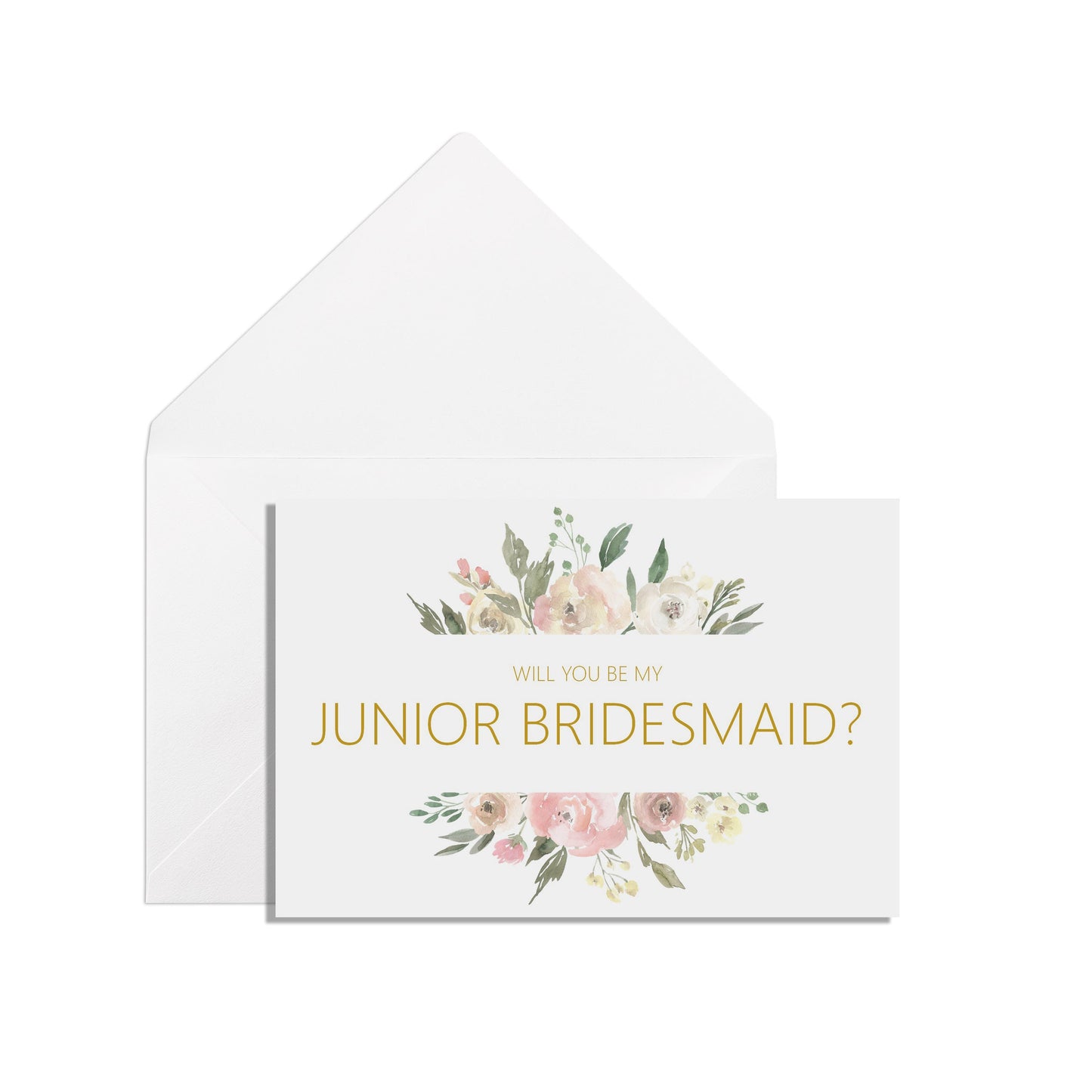 Will You Be My Junior Bridesmaid? Proposal Card - Blush Floral