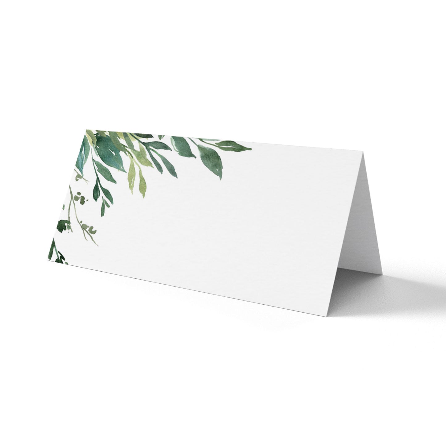 Blank Place Cards - Greenery