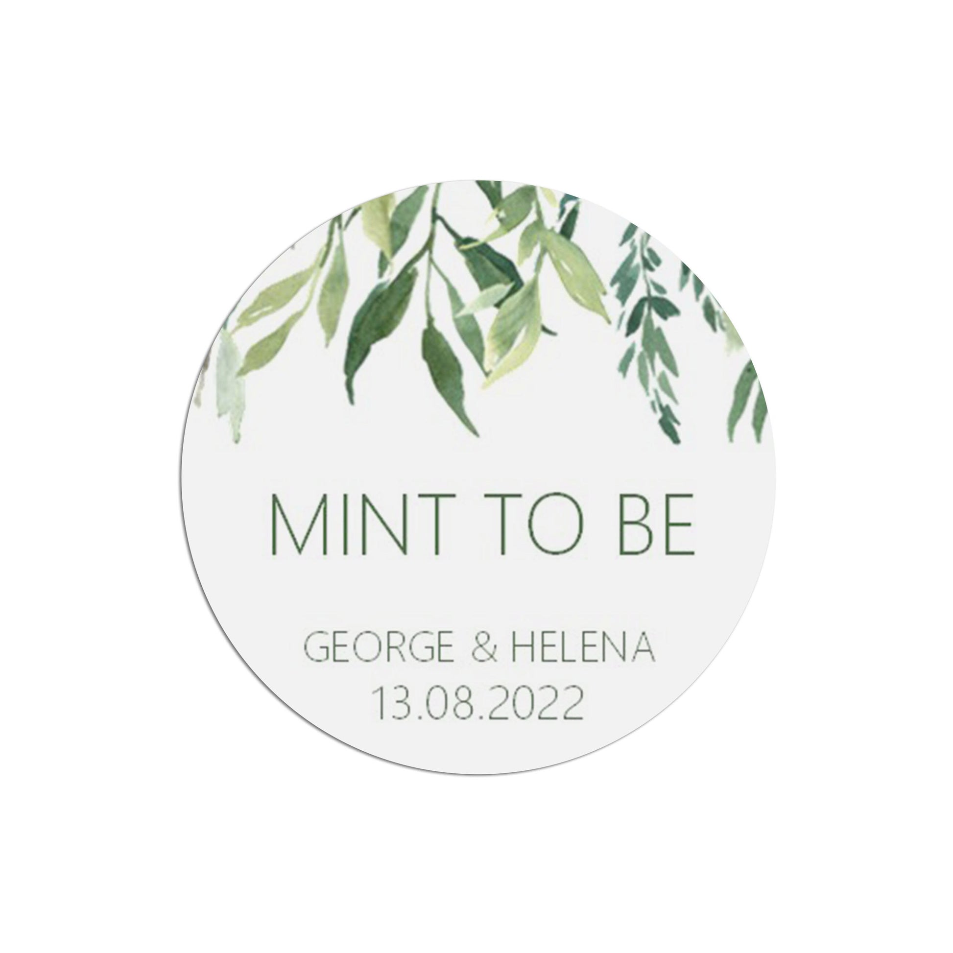 Mint To Be Wedding Stickers - Greenery