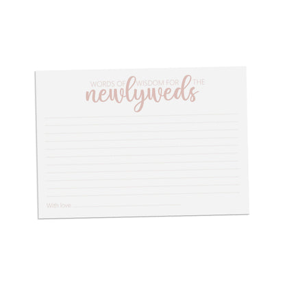 Rose Gold Words Of Wisdom Advice Cards - Pack Of 25