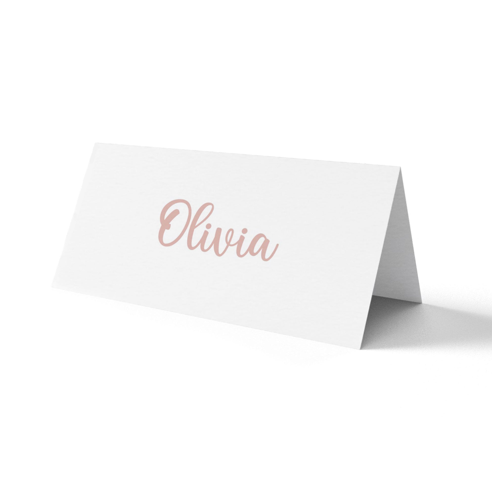 Personalised Rose Gold Place Cards