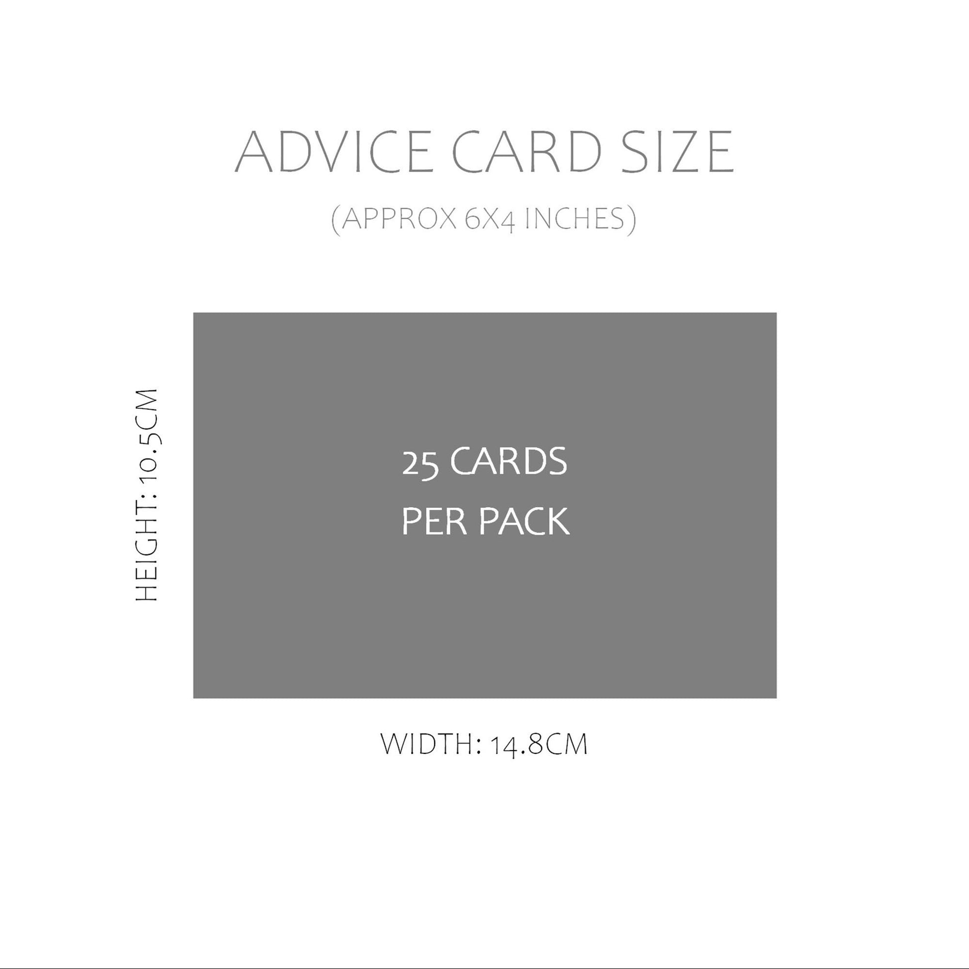 Blush Confetti Words Of Wisdom Advice Cards - Pack of 25