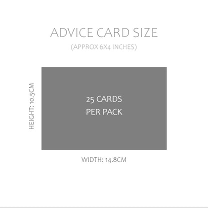 Black & White Date Night Advice Cards - Pack Of 25