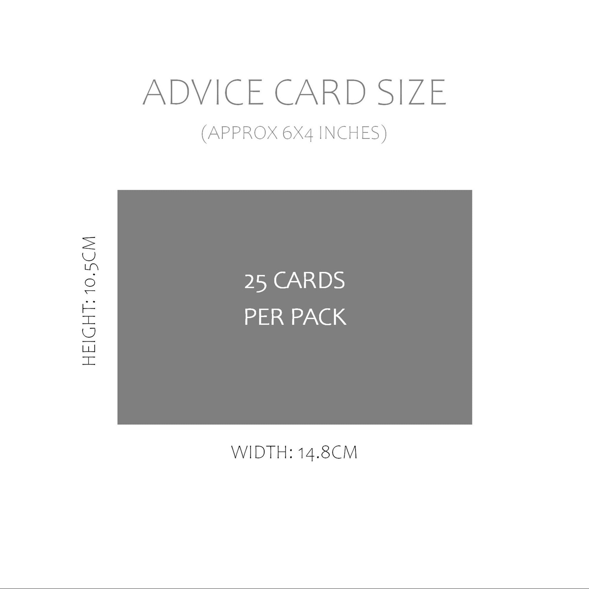 Black & White Wedding Advice Cards - Pack Of 25