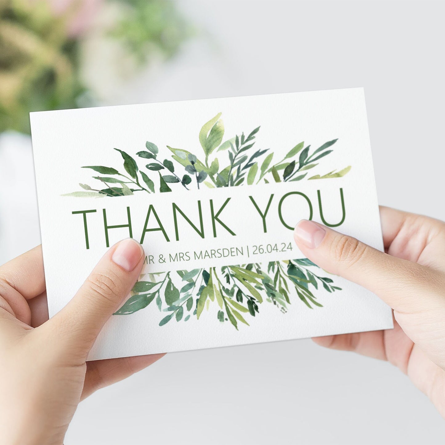 Thank You Cards - Greenery