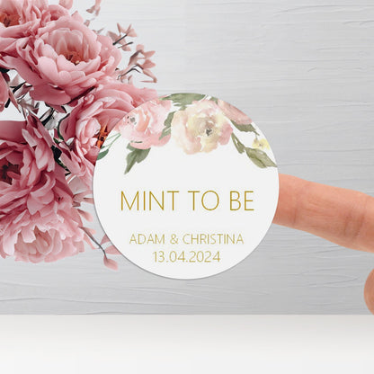 Mint To Be Wedding Stickers - Blush Floral