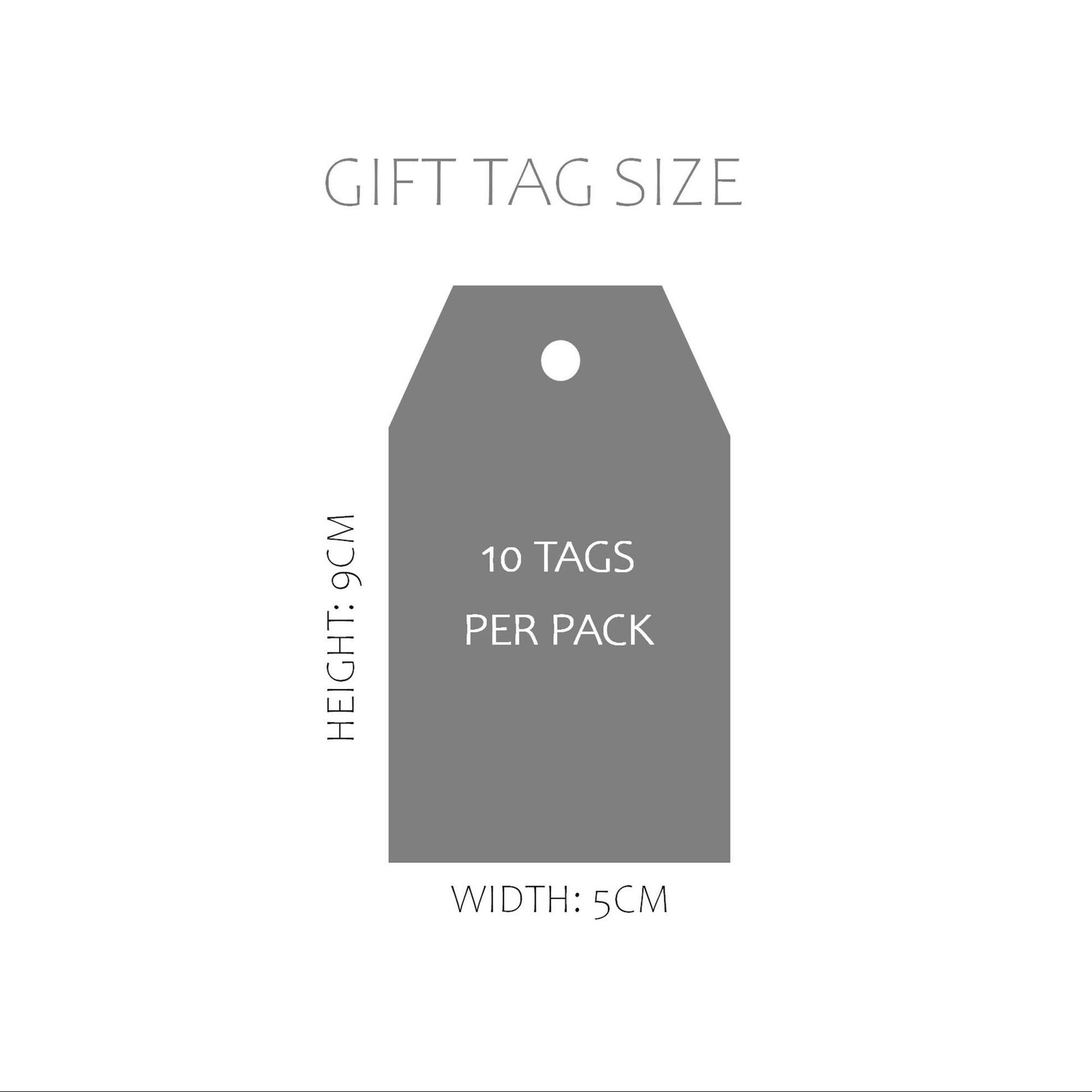 Take A Shot Wedding Gift Tags, Silver Effect Personalised Pack Of 10