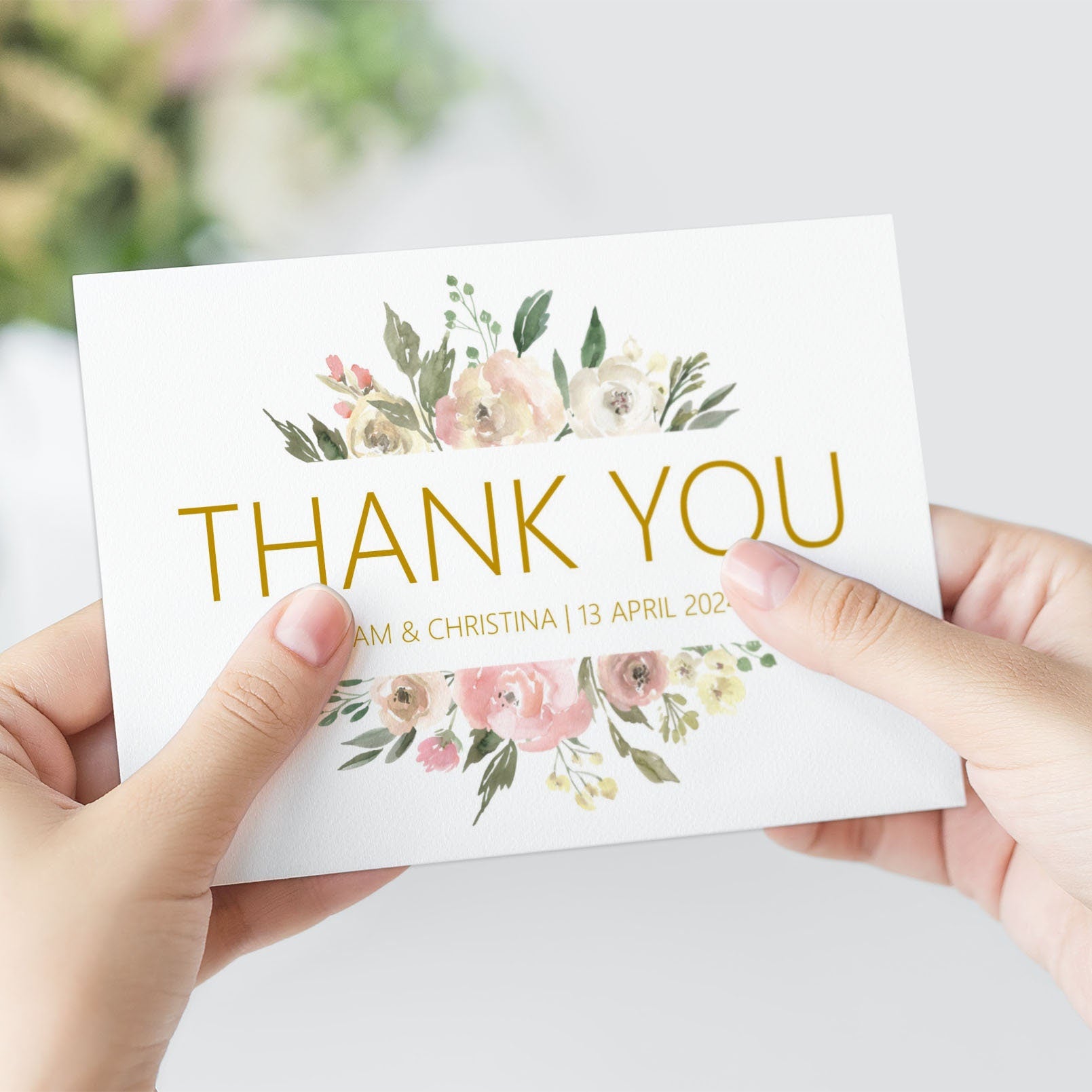 Thank You Cards - Blush Floral