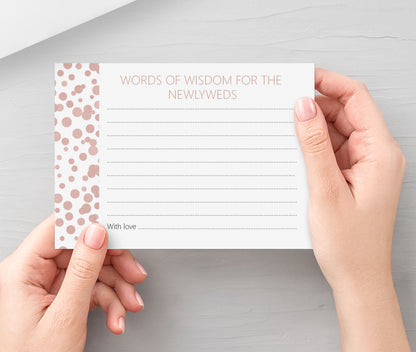 Words Of Wisdom Advice Cards - Blush Confetti
