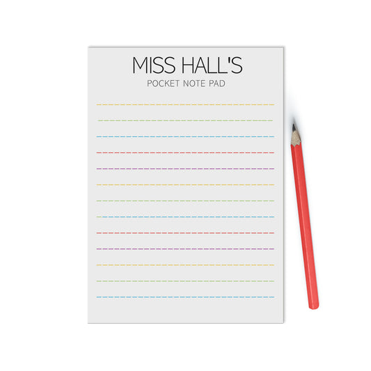 Teacher A6 Personalised Pocket Notepad