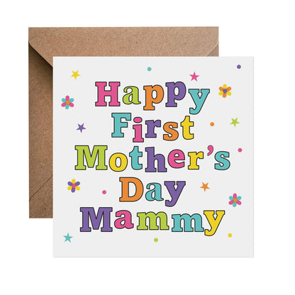 Colourful First Mother's Day Card - Choose Your Recipient