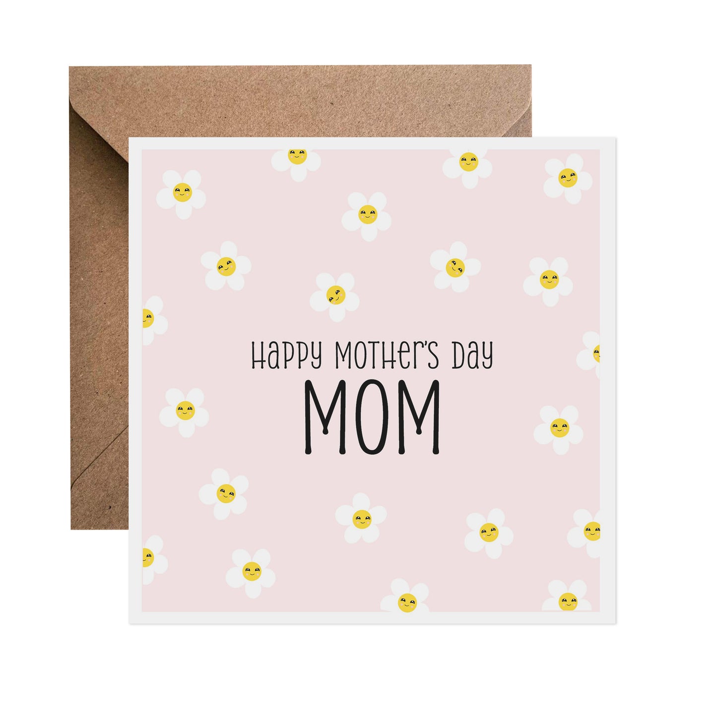 Pink Daisy Mother's Day Card - Choose Your Recipient