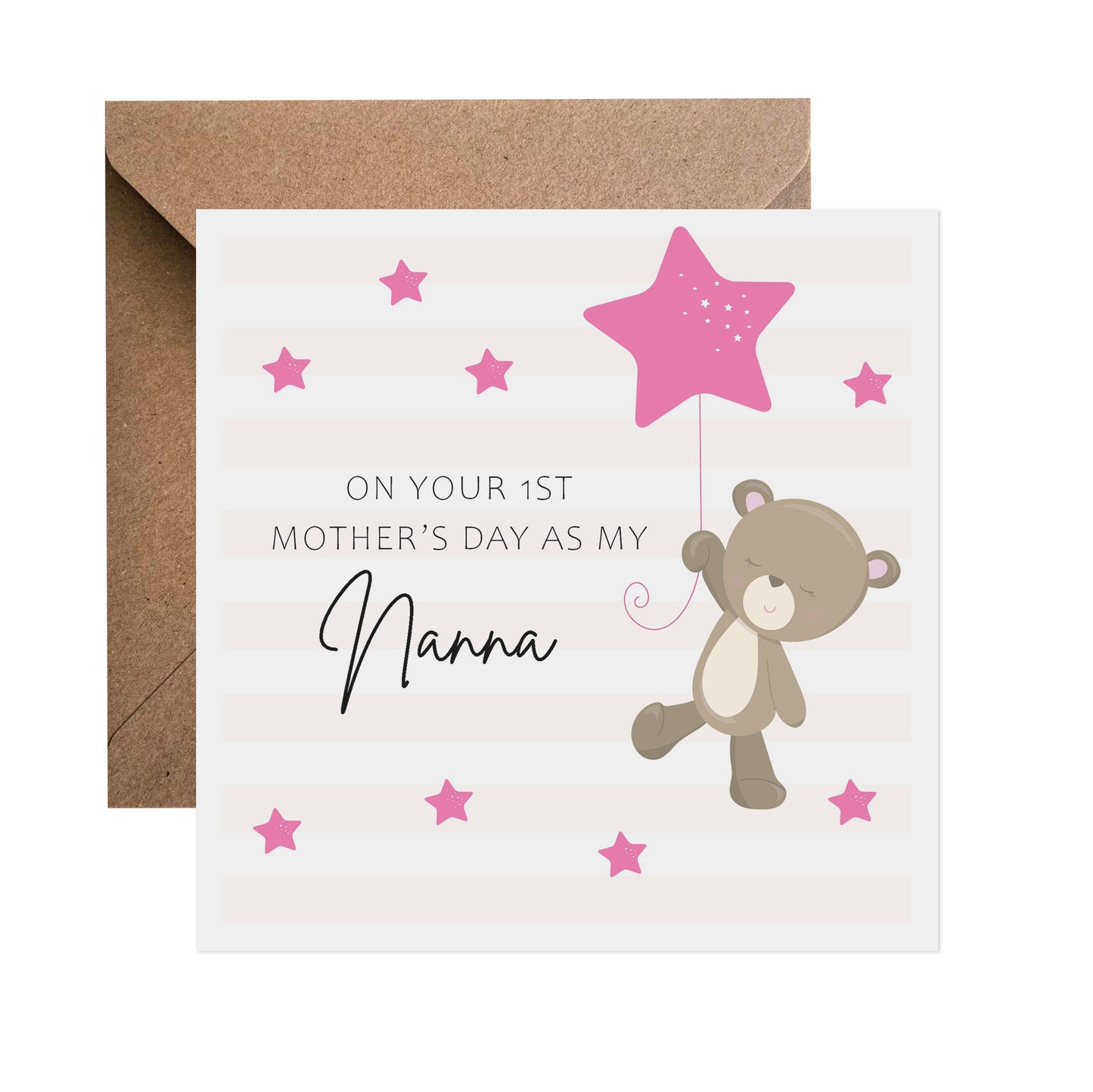 Teddy 1st Mother's Day Card - Choose Your Recipient