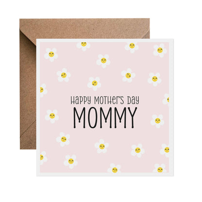 Pink Daisy Mother's Day Card - Choose Your Recipient