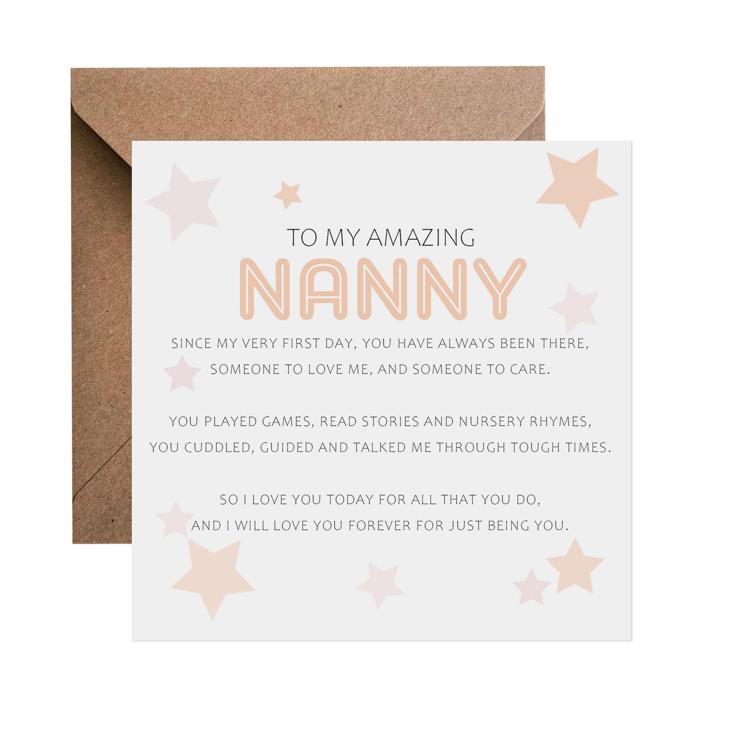 Star Poem Mother's Day Card - Choose Your Recipient