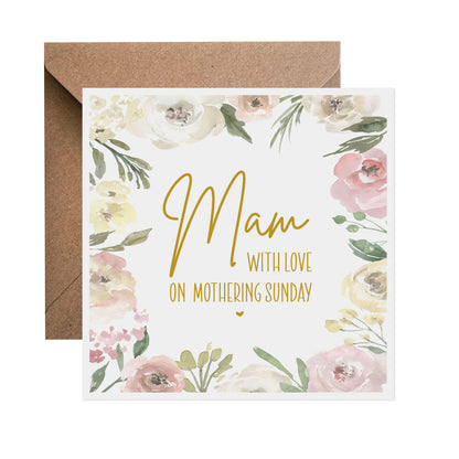 Mothering Sunday Blush Floral Card - Choose Your Recipient