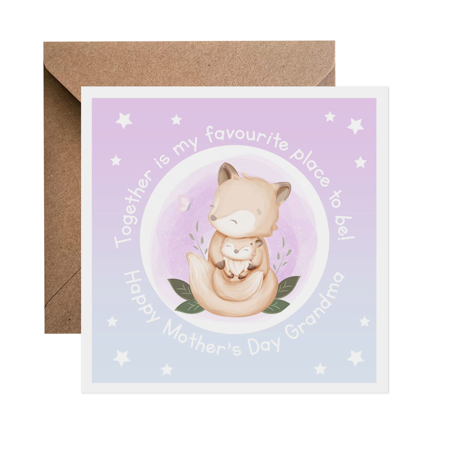 Together Is My Favourite Place Mother's Day Card - Choose Your Recipient