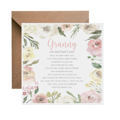 Sentimental Mother's Day Card Blush Floral - Choose Your Recipient