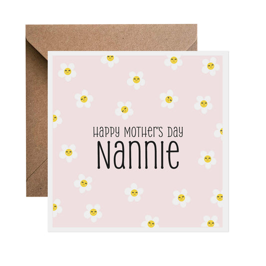 Pink Daisy Mother's Day Card - Choose Your Recipient