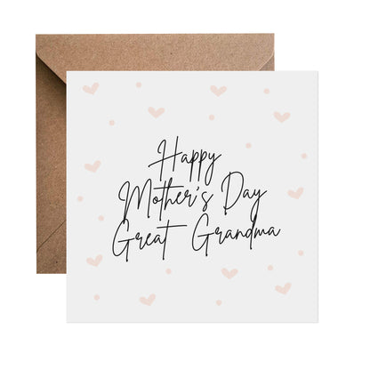 Mothers Day Pink Heart Card - Choose Your Recipient