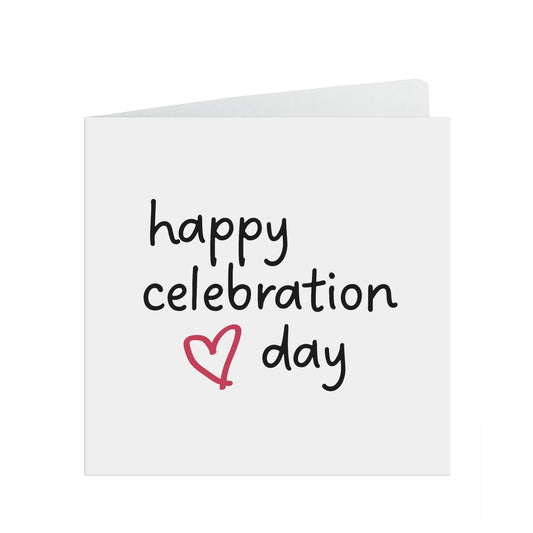Happy Celebration Day Simple Card For Newly Adopted Child Or Family.