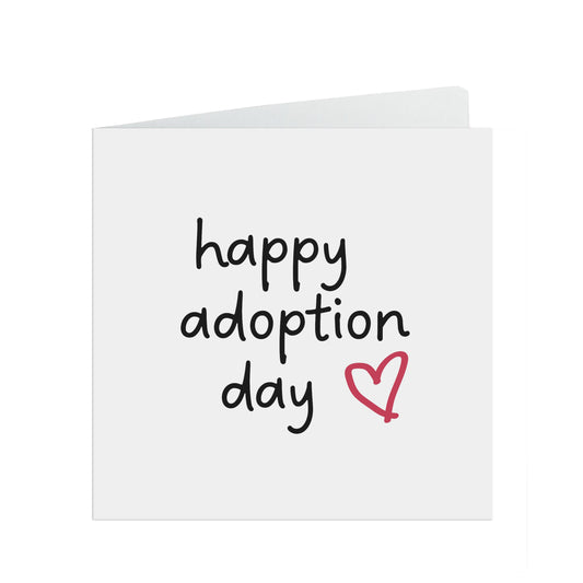 Happy Adoption Day Simple Card For Newly Adopted Child Or Family.